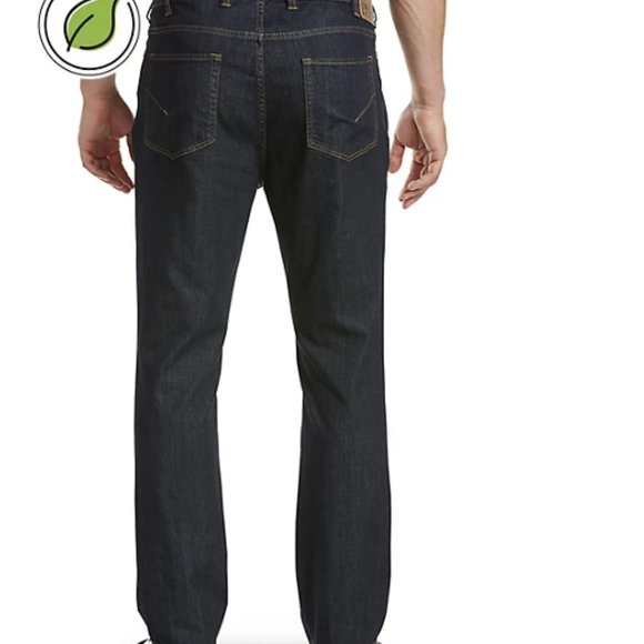 NWT True Nation Dark Rinse Eco Athletic-Fit Stretch Jeans, 52x34 - Picture 1 of 2